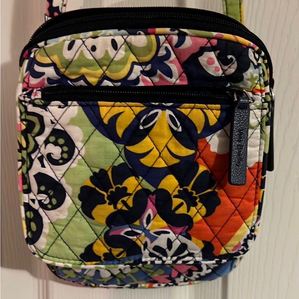 Vera Bradley Crossbody, mini hipster. Print is called Rio.  canvas
